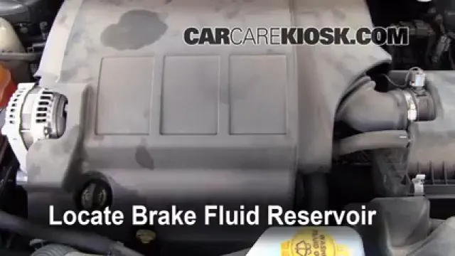 2010 Dodge Journey SXT 3.5L V6 Liquide de frein Ajouter du liquide